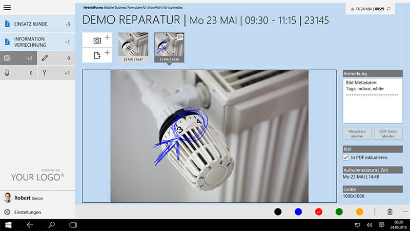 HybridForms 3.2 im Windows Store: Fotos aufnehmen