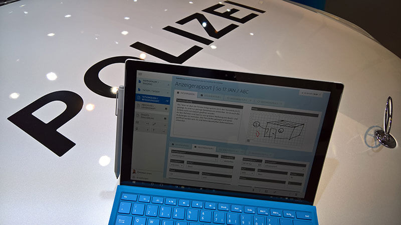 HybridForms Police auf der Polizeimesse GPEC 2016 in Leipzig