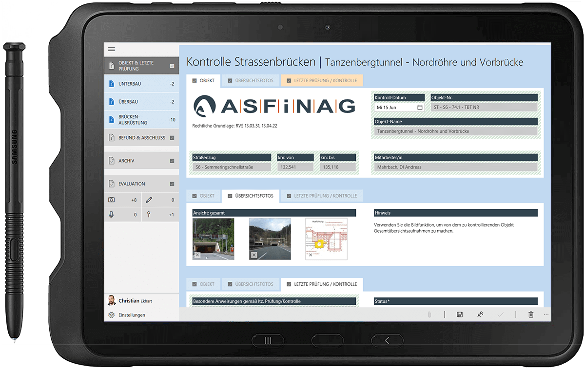 Mobile Formulare bei der ASFINAG