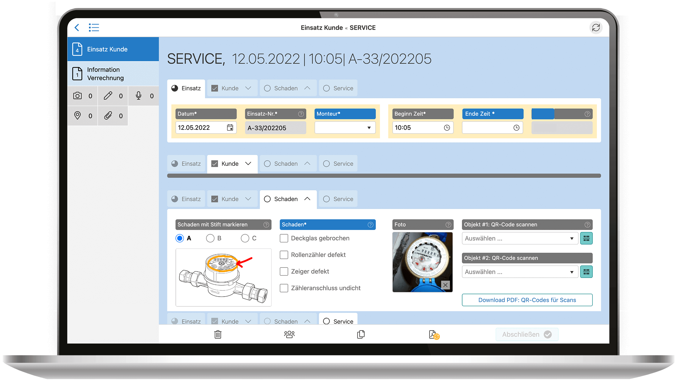 Mobile responsive Formulare mit HybridForms - Laptop