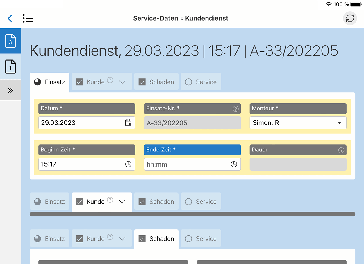 HybridForms App: Usability - Standard Zoom