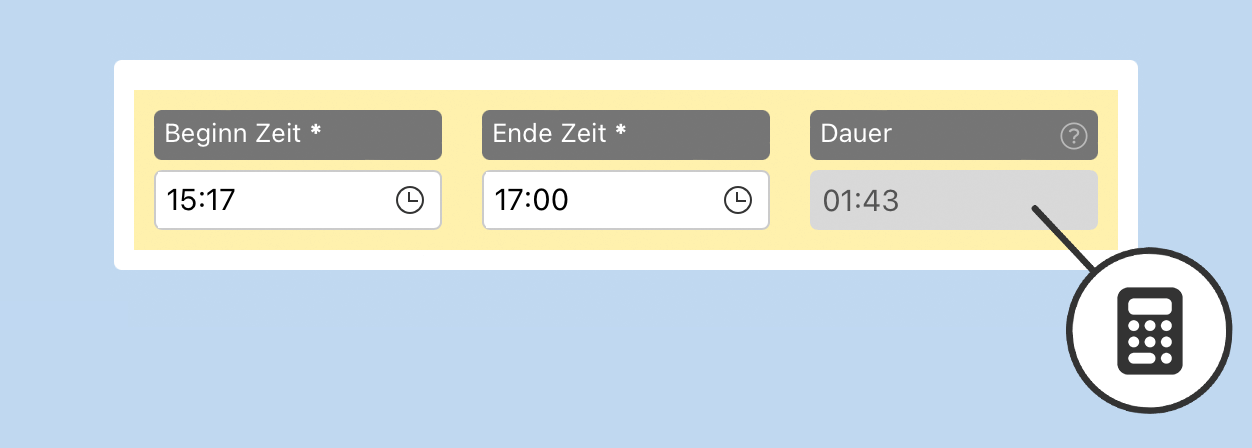 HybridForms App: Usability – Automatische Berechnungen HybridForms App: Usaability - Automatische Berechnungen