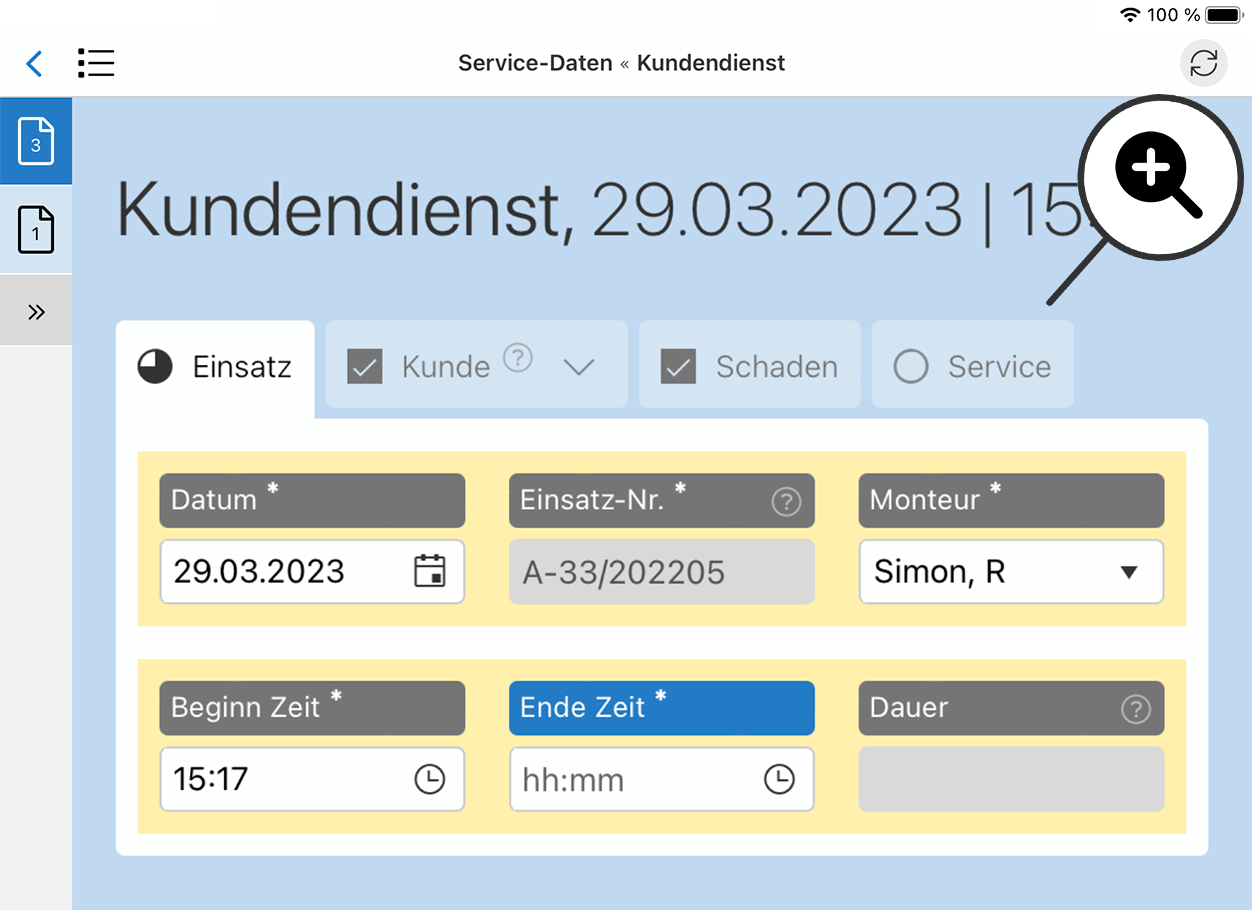 HybridForms App: Usability - Adaptive Zoom