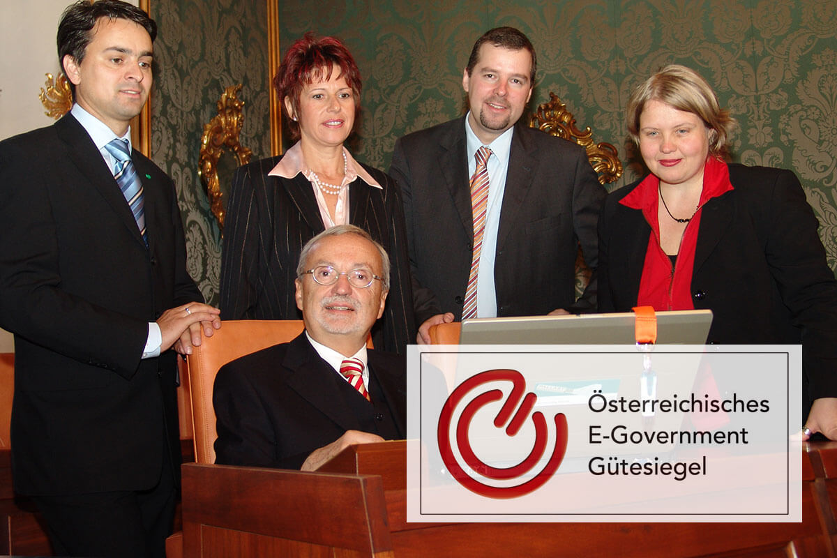 Auszeichnung mit dem Österreichischen Gütesiegel E-Government 2006