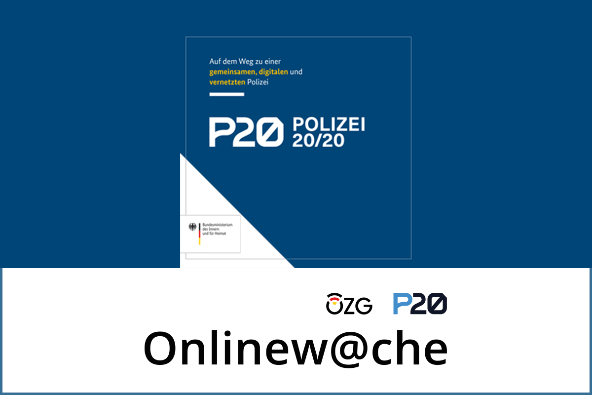 Aufnahme der Onlinewache Polizei in das Programm Polizei 20/20 2024