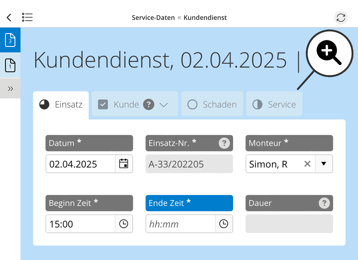HybridForms App: Usability - Adaptive Zoom