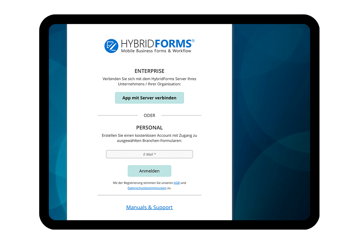 HybridForms: Login