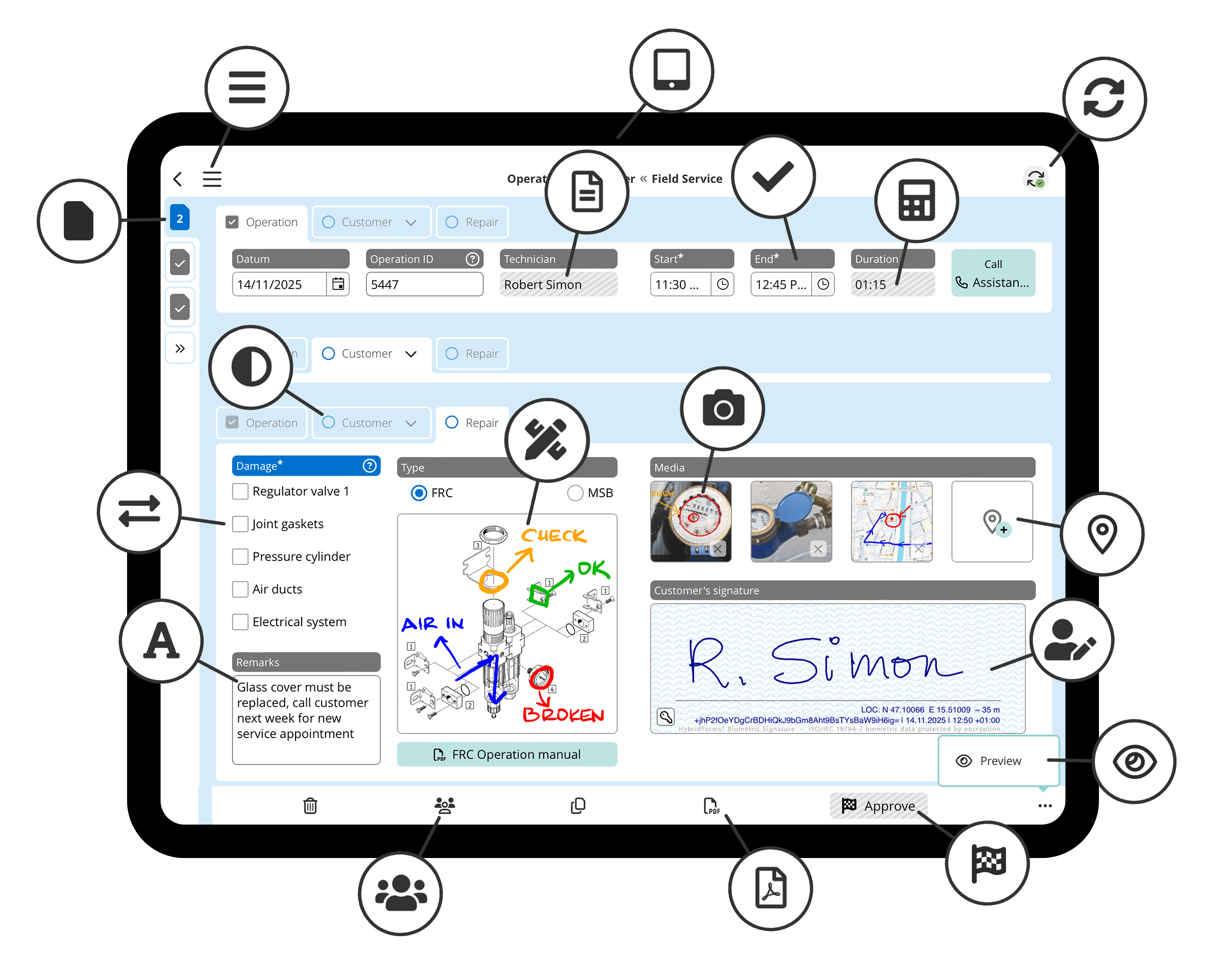 HybridForms App mit sicheren Enterprise-Funktionen