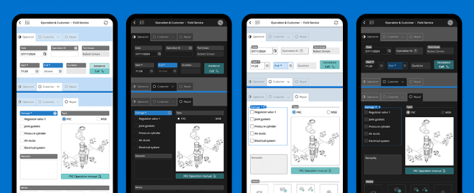 Preview: HybridForms App mit neuen UI Themes