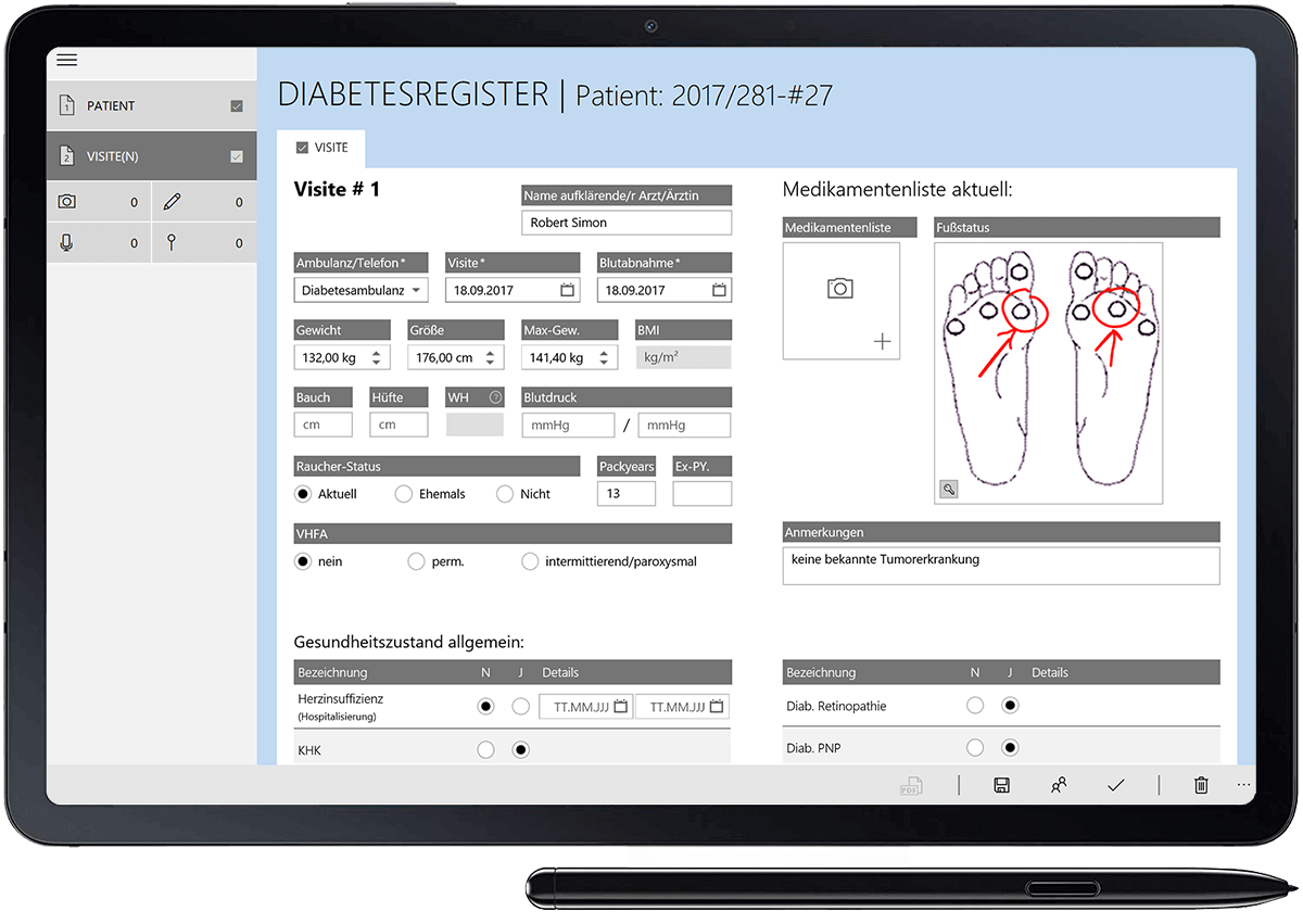 CBmed Biomarker Research: Clinical Studies in the Diabetes Outpatient Department