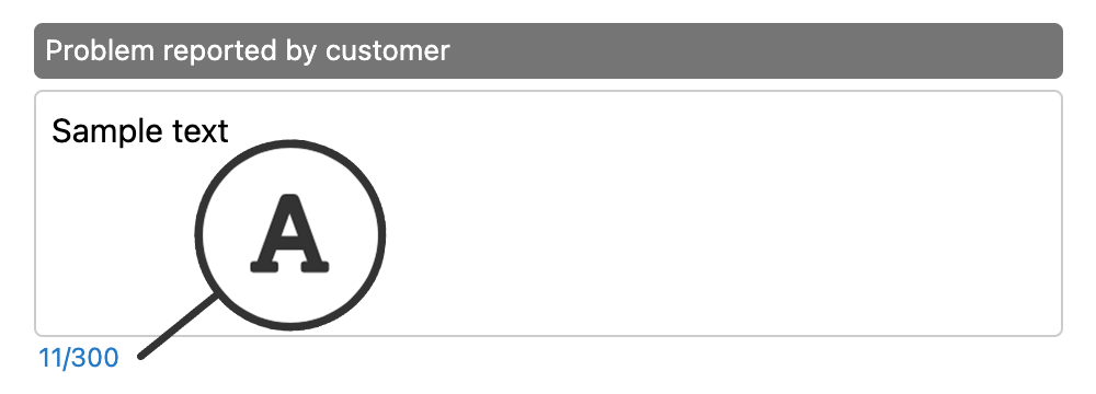 ybridForms: Input counter for text fields in version 9.4