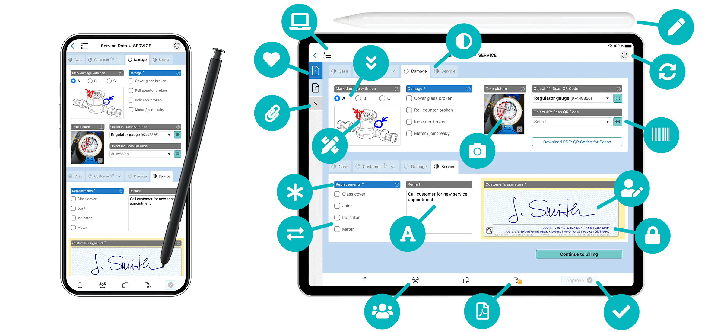 Mobile forms and checklists with HybridForms