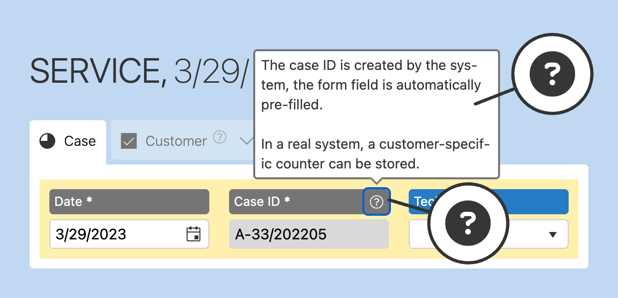 HybridForms App: Usability - tooltips