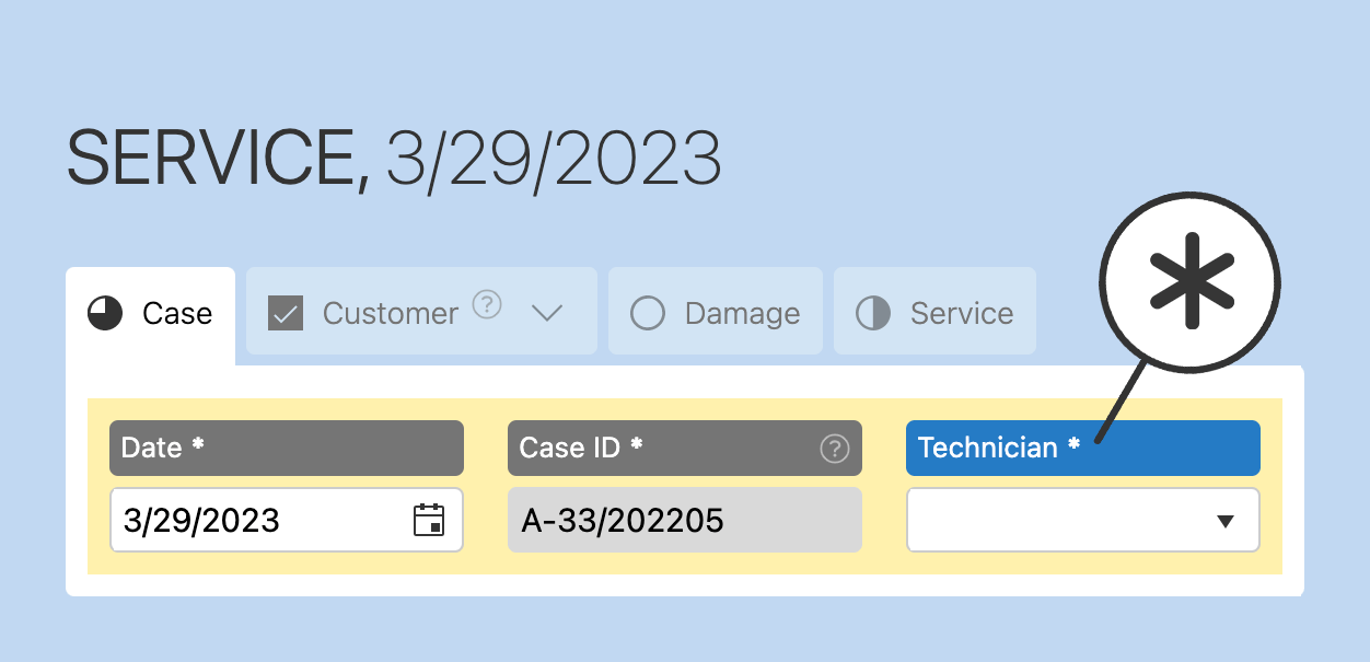 HybridForms App: empty mandatory field