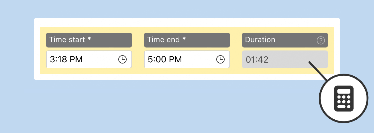 HybridForms App: Usability - Automatic calculations