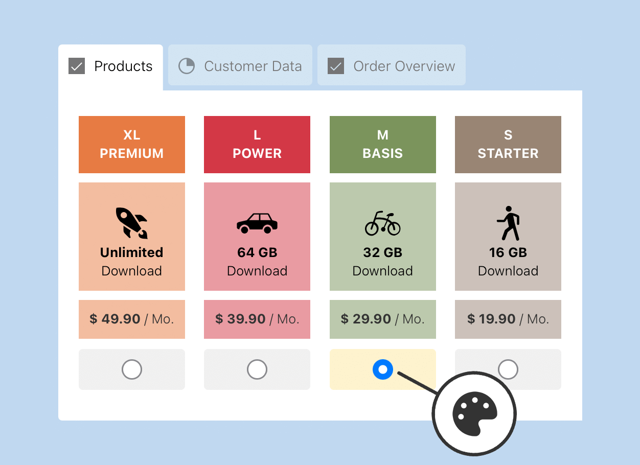 HybridForms App: Usability - Labels & colors