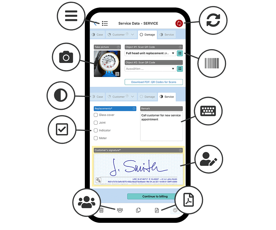 HybridForms: Digital documentation and mobile forms processes