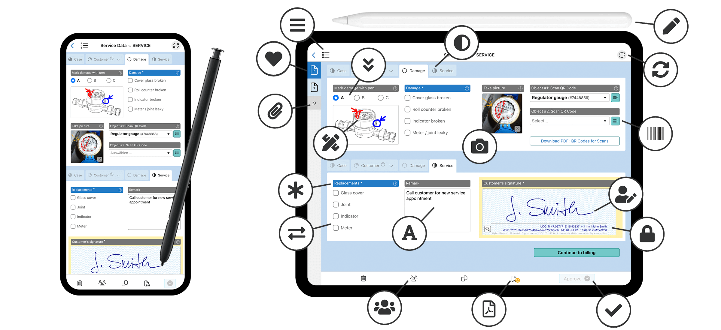 Mobile forms and checklists with HybridForms