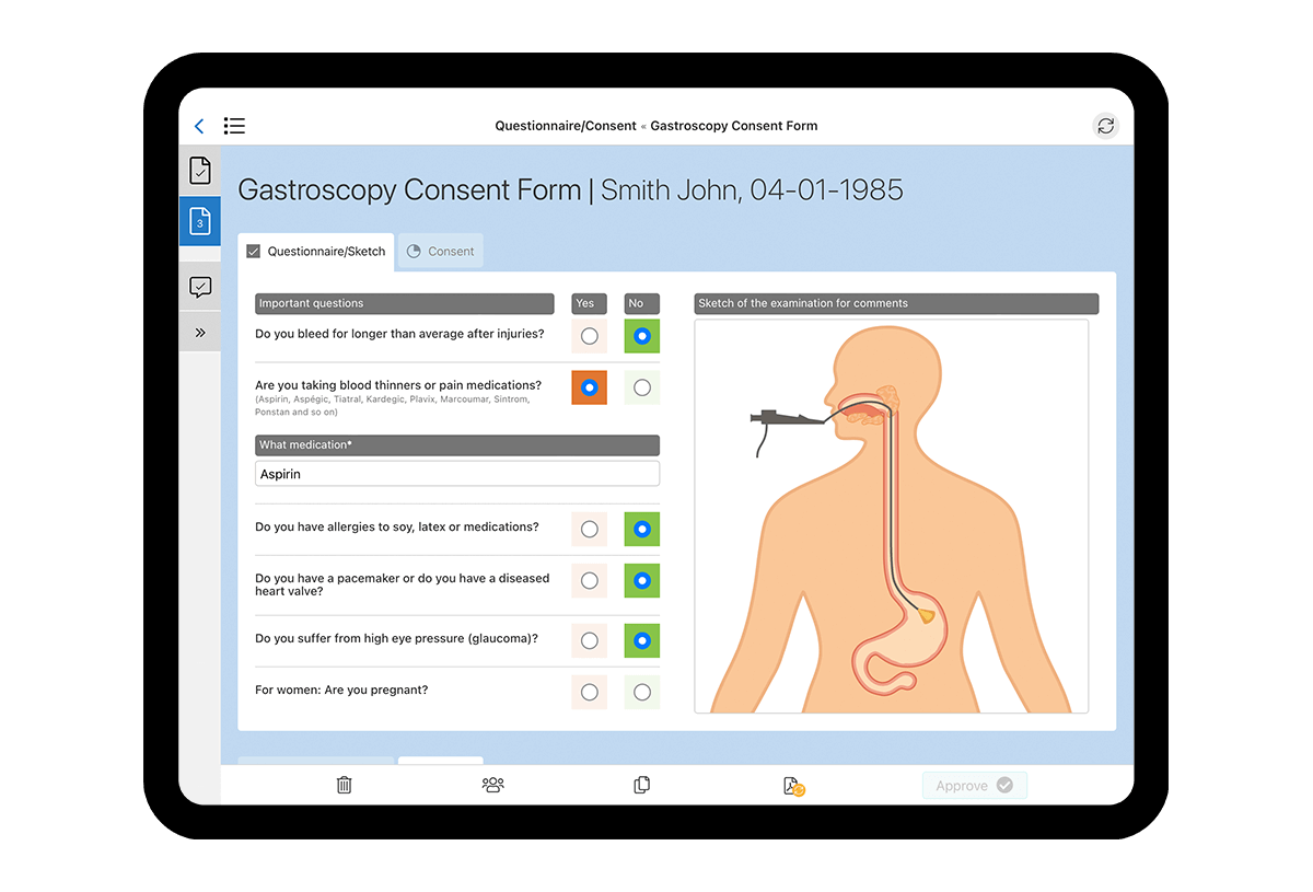 HybridForms: Use Case Healthcare