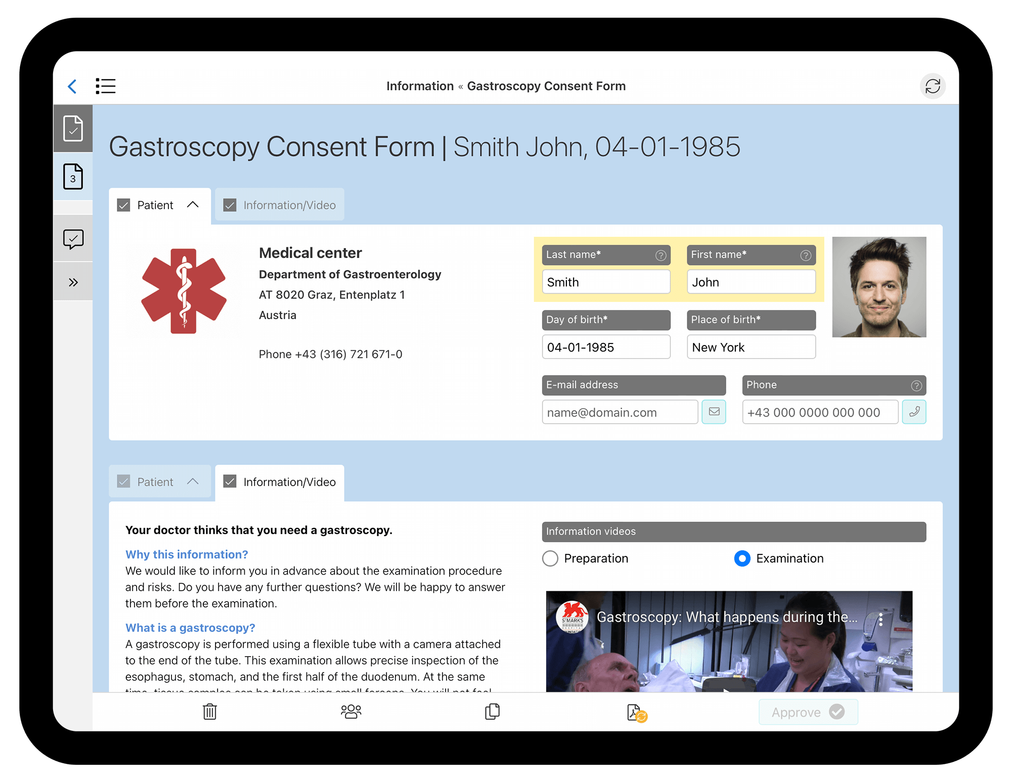 HybridForms: Use Case Healthcare