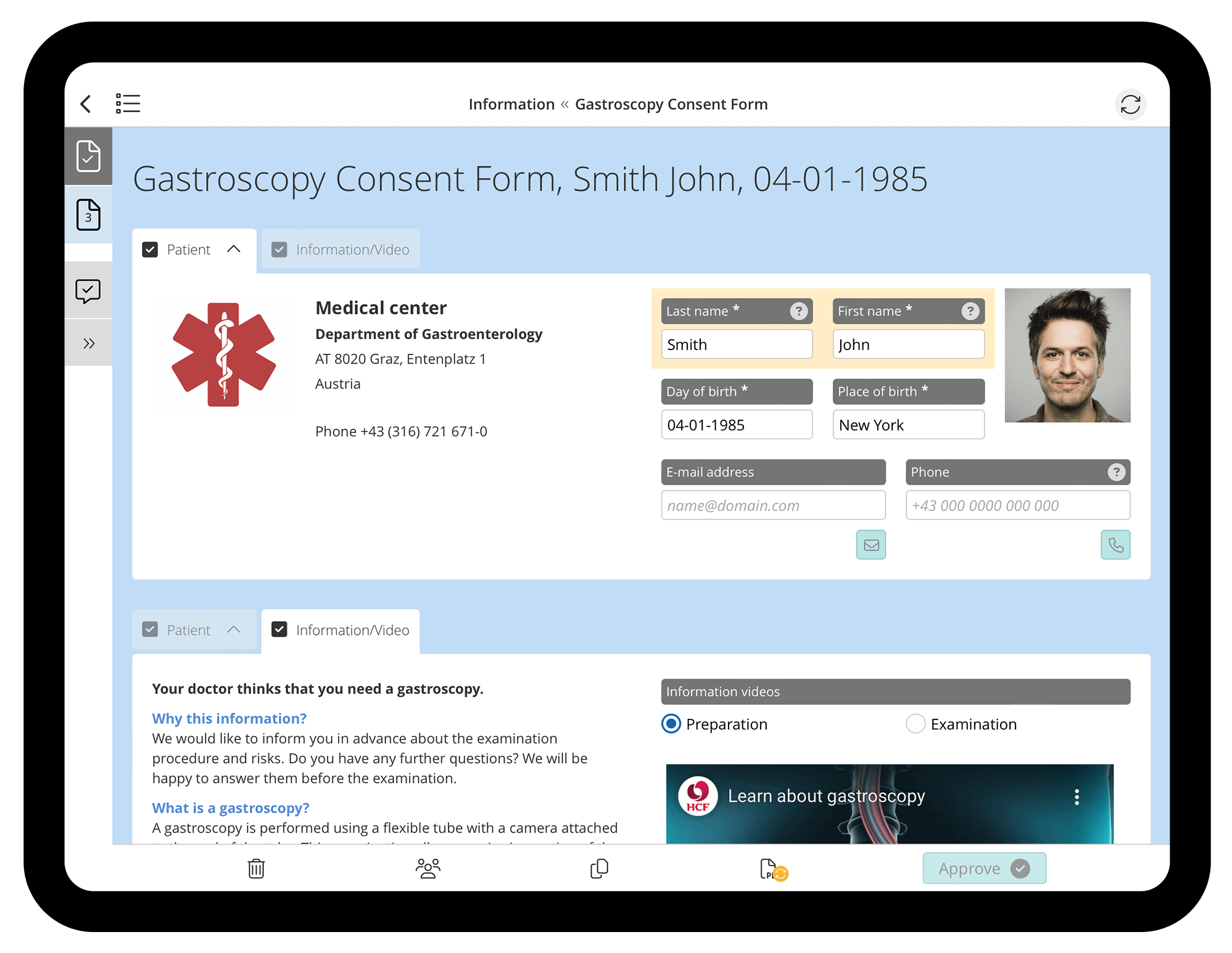 HybridForms: Use Case Healthcare