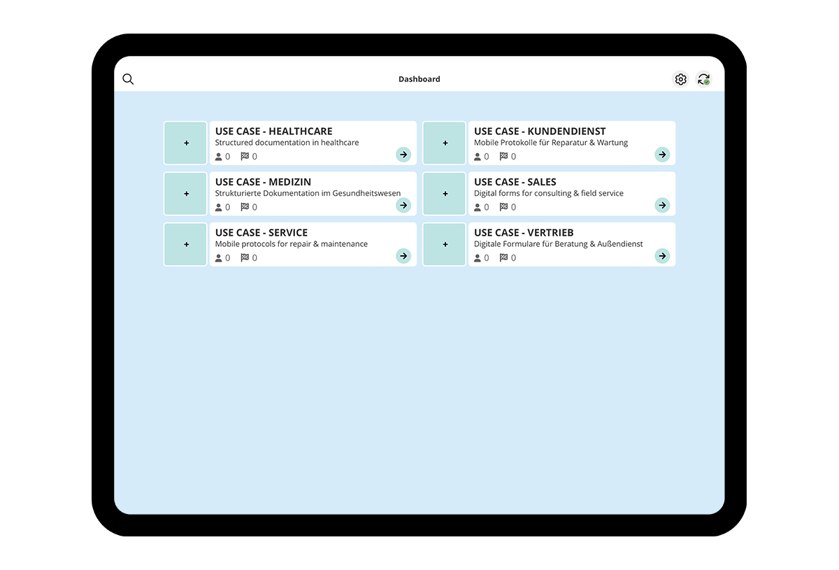 HybridForms: Dashboard