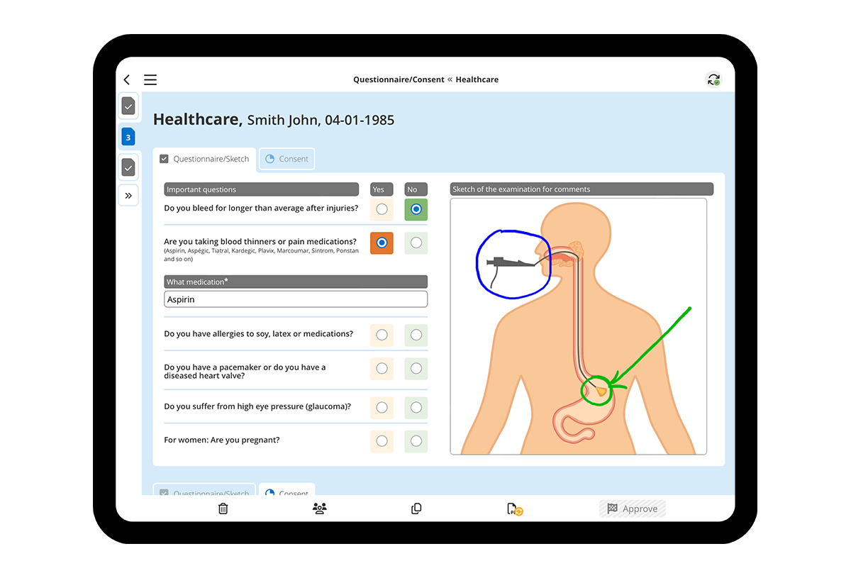 HybridForms: Use Case Healthcare