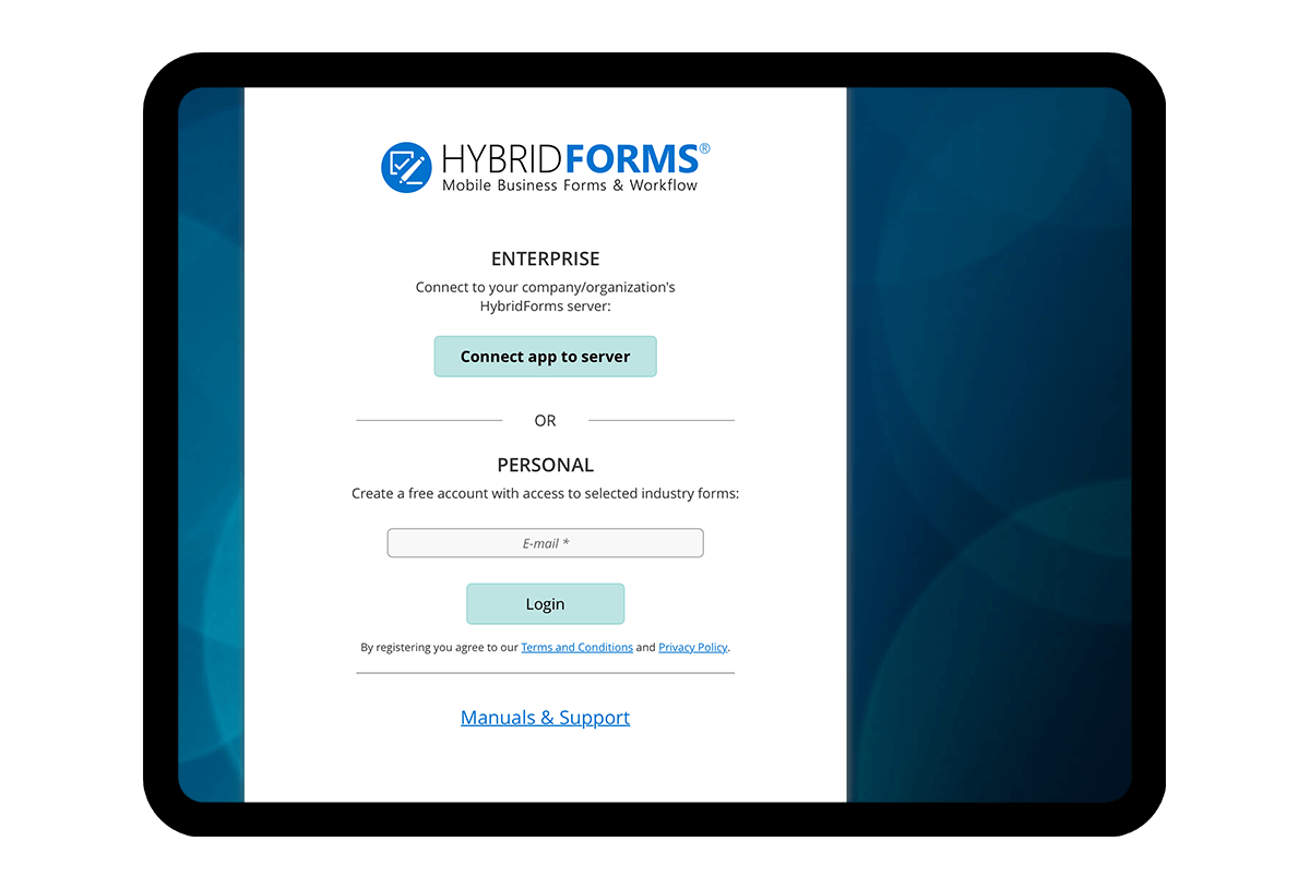 HybridForms: Login