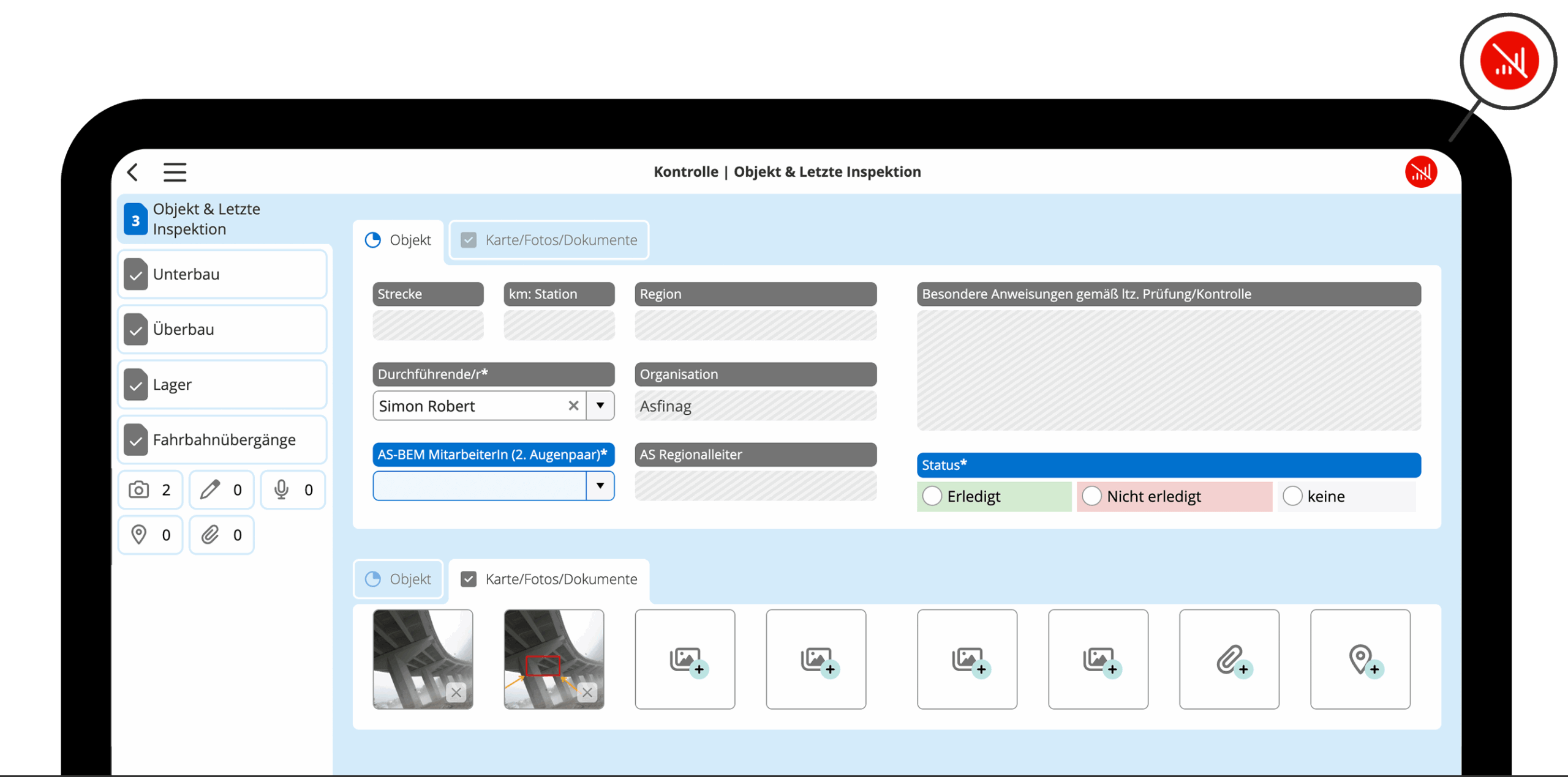 HybridForms Offline App Asfinag: Offline App