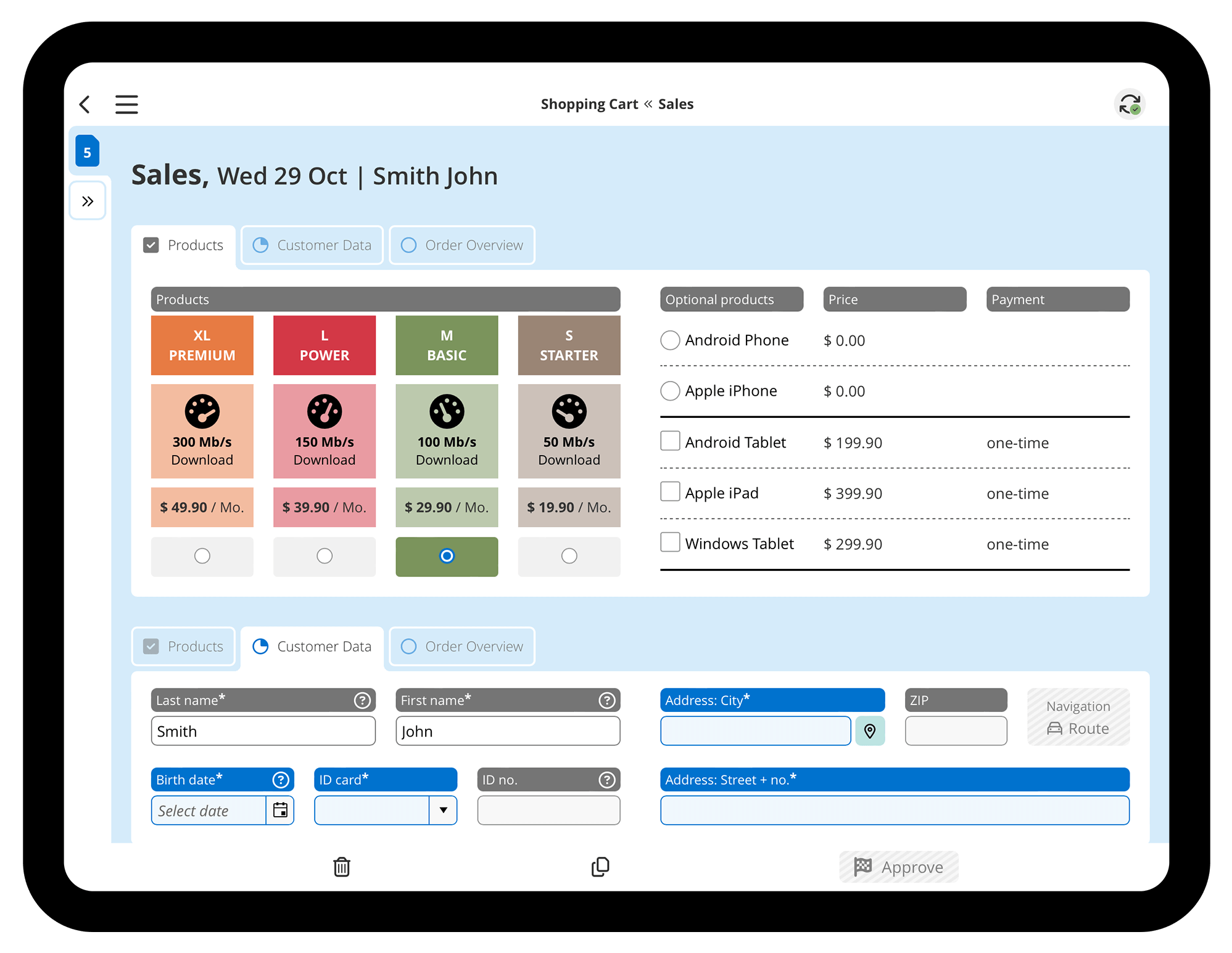 HybridForms: Use Case Sales