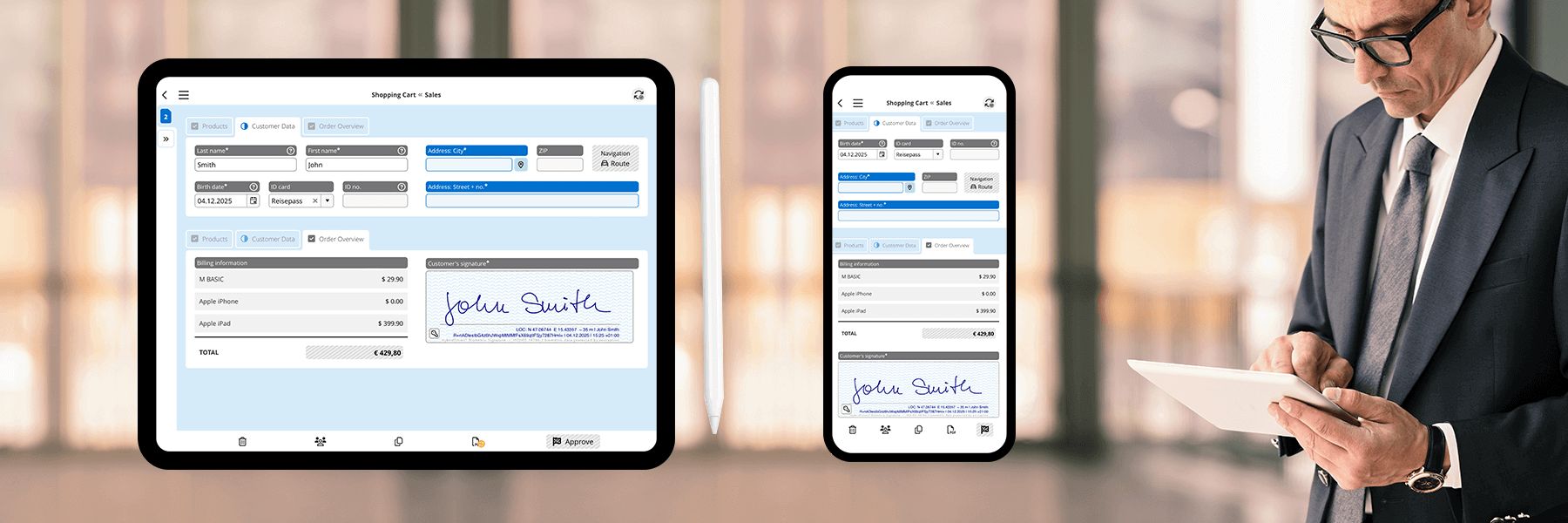 Forms with authentic signatures