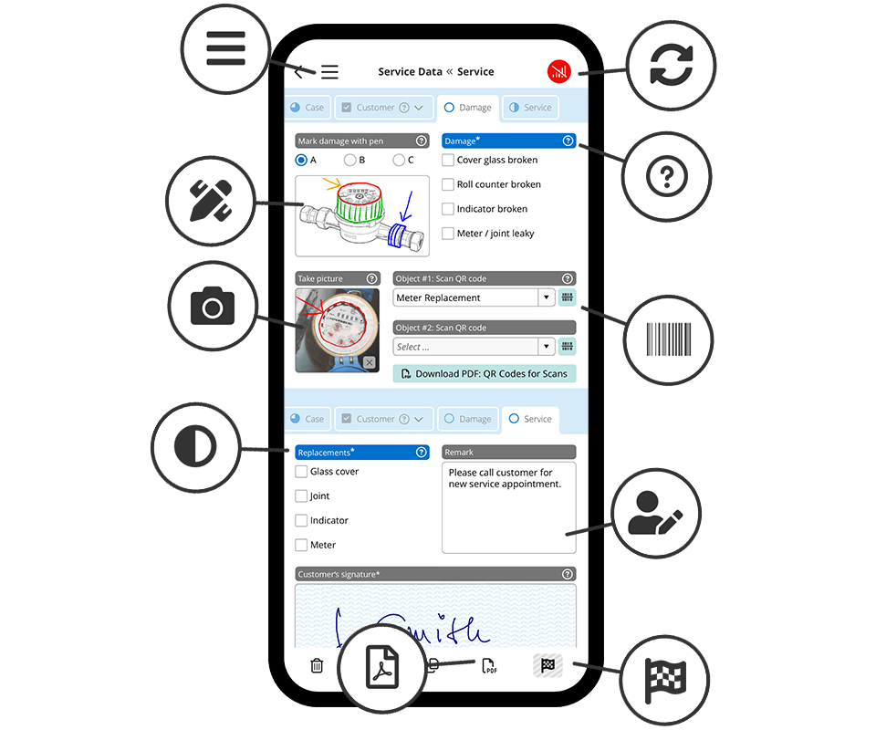 HybridForms: Digital documentation and mobile forms processes