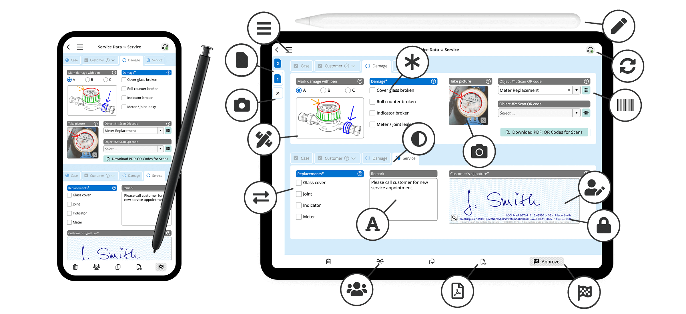 Mobile forms and checklists with HybridForms