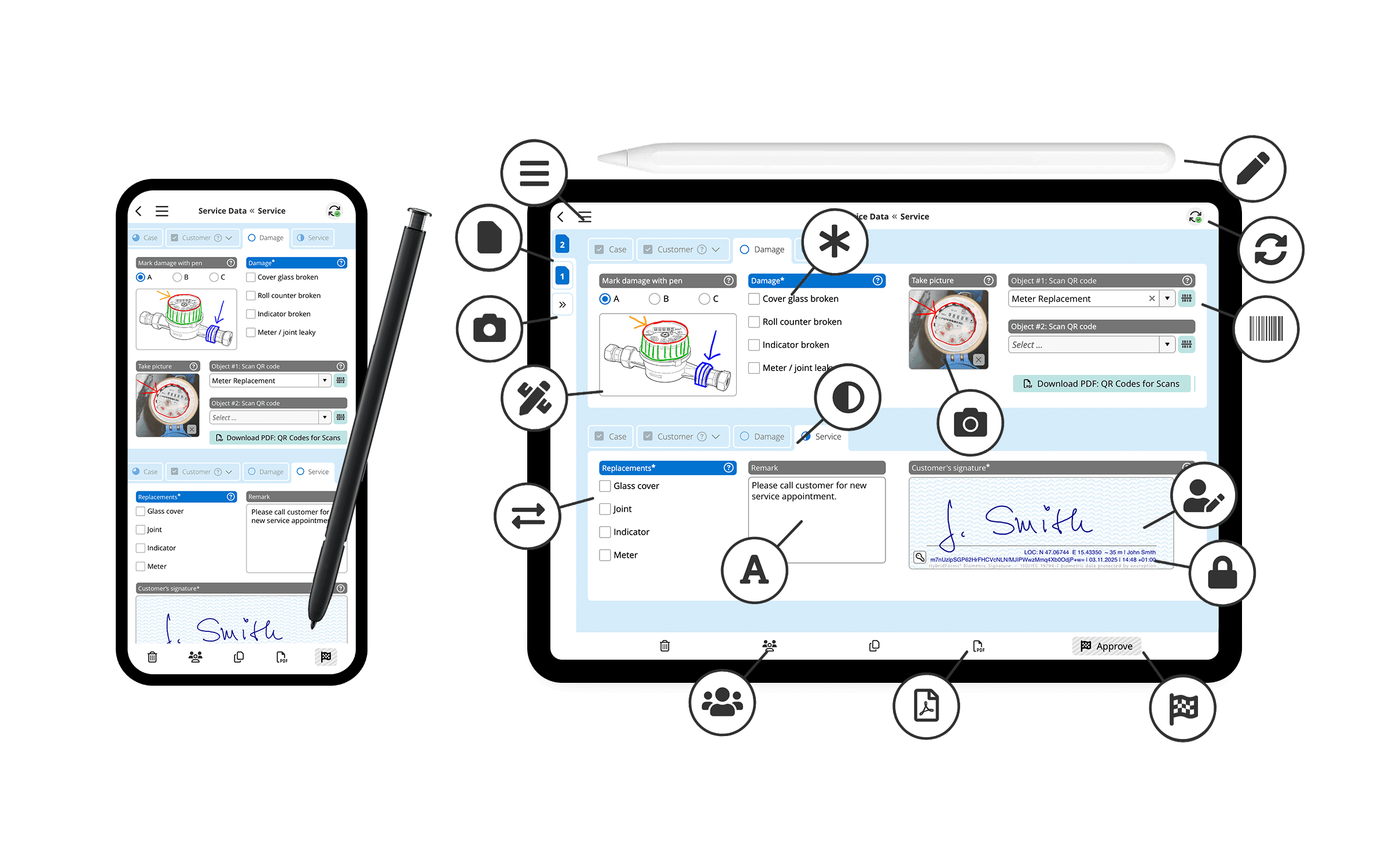 Mobile forms and checklists with HybridForms