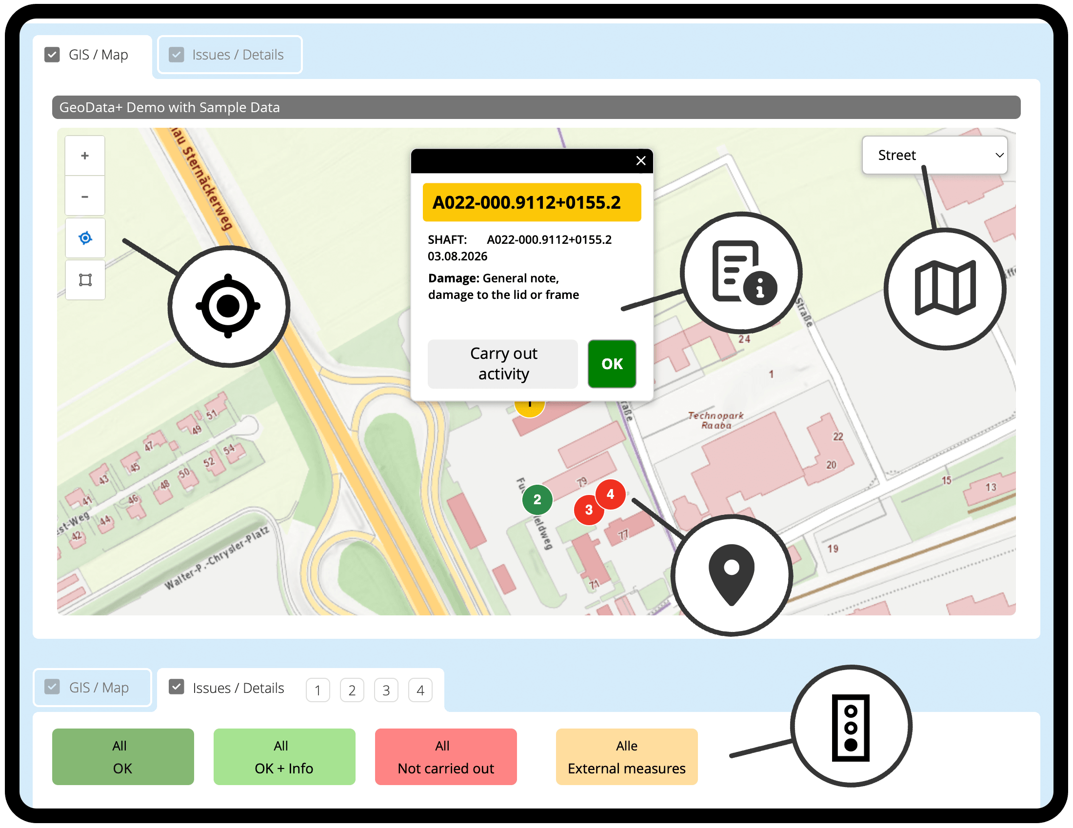 HybridForms Version 10.7: GeoData+ Map Server Integration